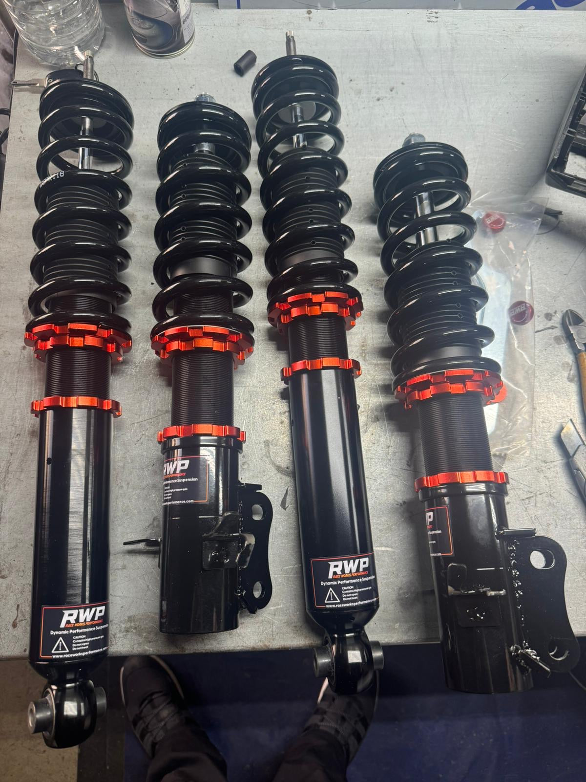Combinés filetés RWP pour Volkswagen Golf 1 74-83